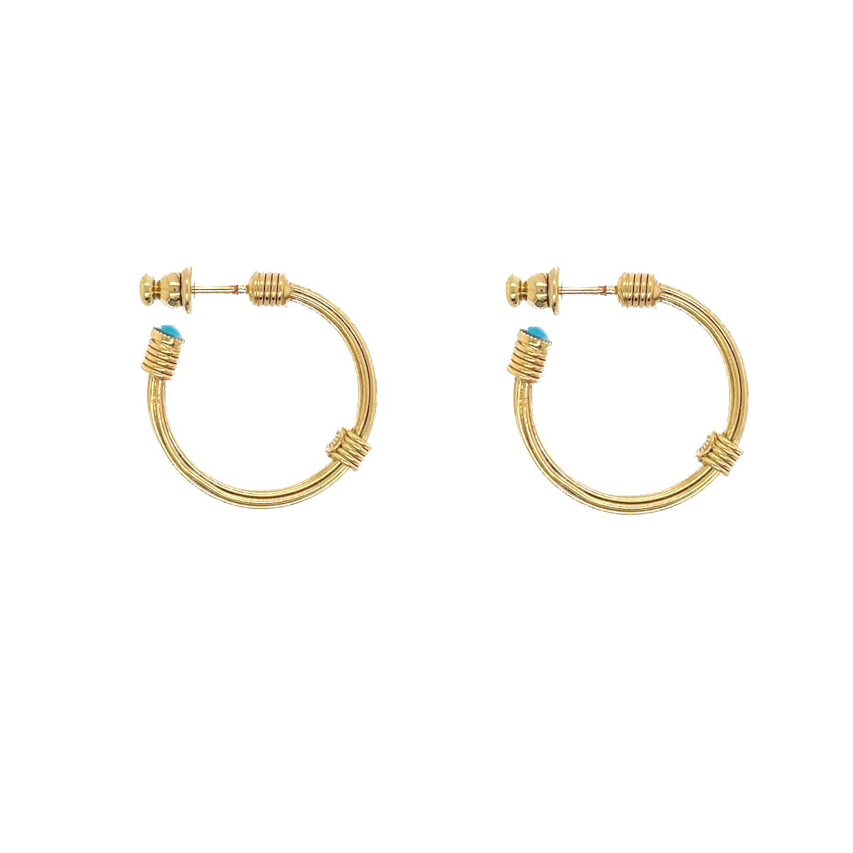 Gas Earrings Yellow Gold Ariane Hoop earrings