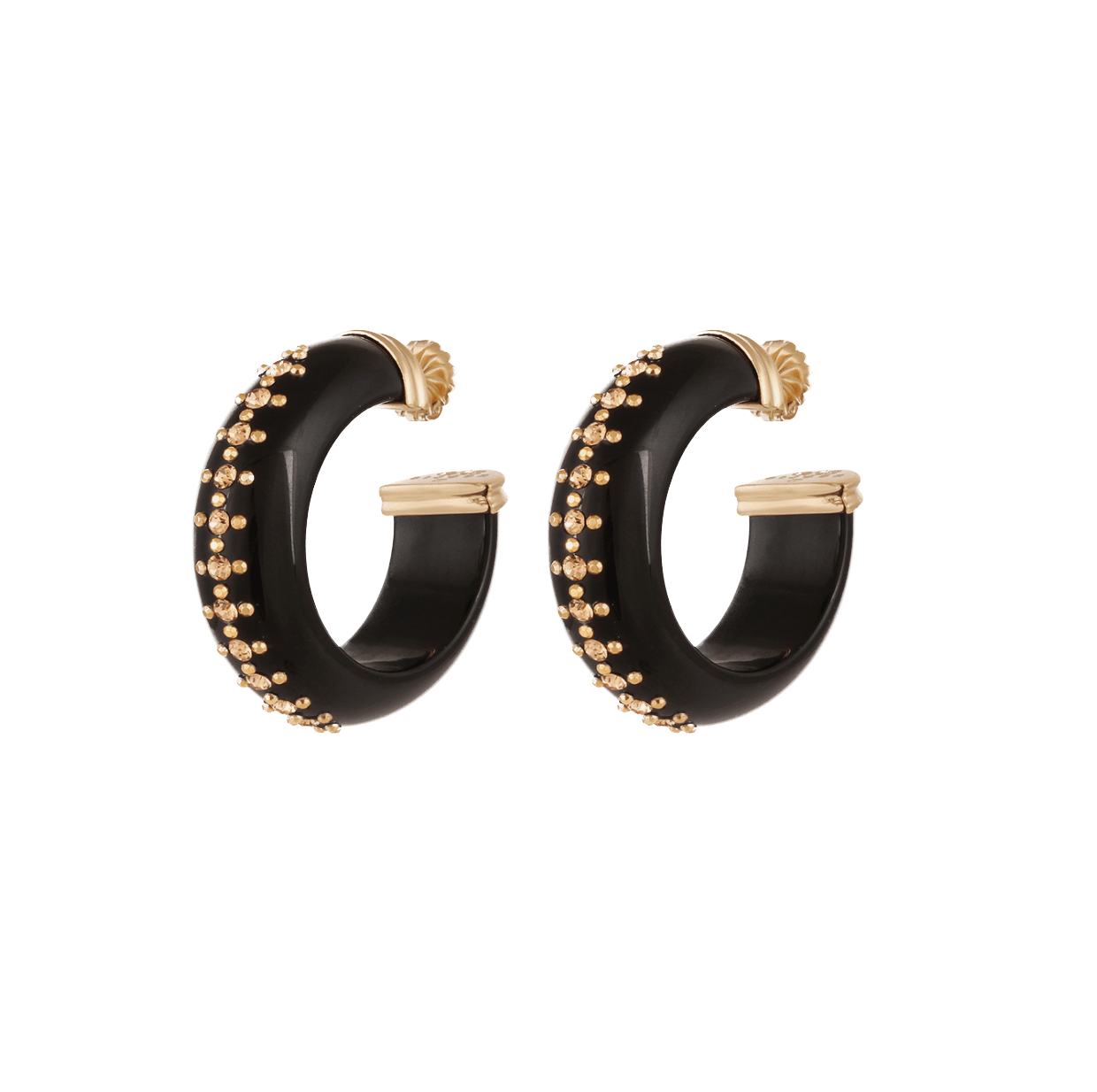 Gas Earrings Yellow Gold Gas Abalone Calas Earrings