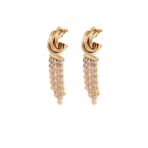 Gas Earrings Yellow Gold Gas Bijoux Atik Riviera Mini Earrings