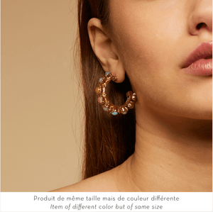 Gas Earrings Yellow Gold Gas Parelie Hoop Earrings