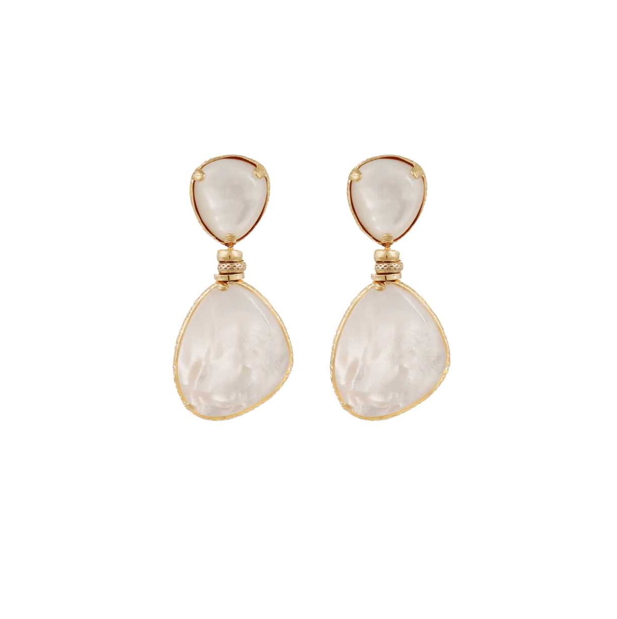 Gas Earrings Yellow Gold Gas Silia Pearl Earrings