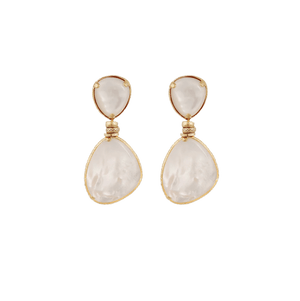 Gas Earrings Yellow Gold Gas Silia Pearl Earrings