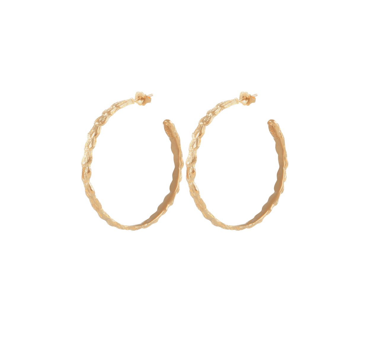 Gas Earrings Yellow Gold Liane Hoop earrings