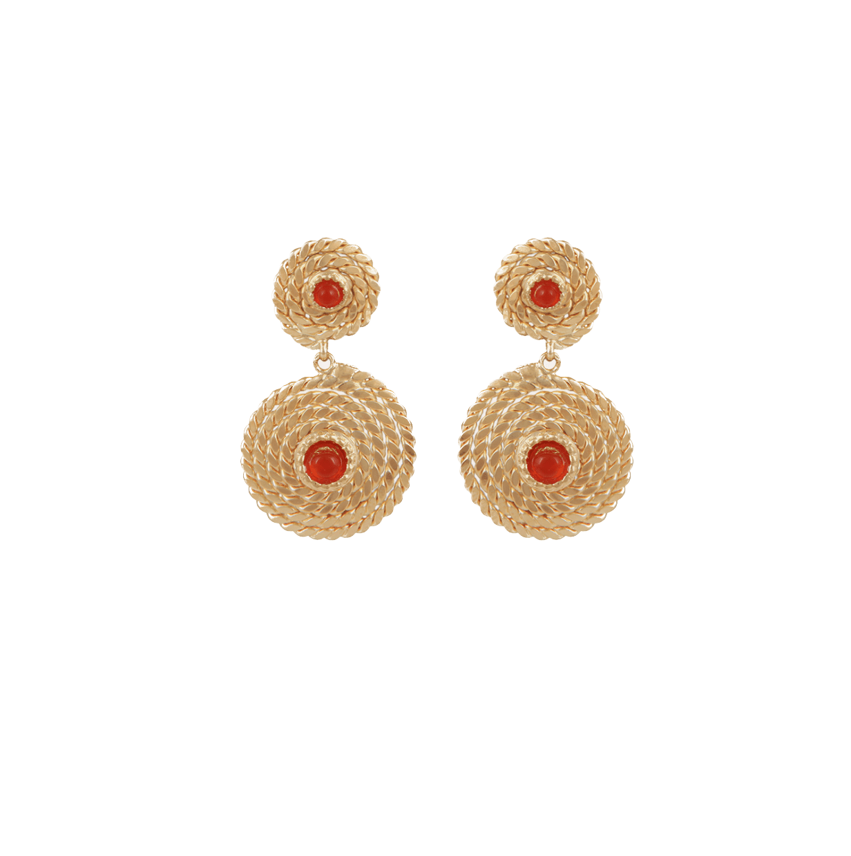 Gas Earrings Yellow Gold Lucky Mini Earrings