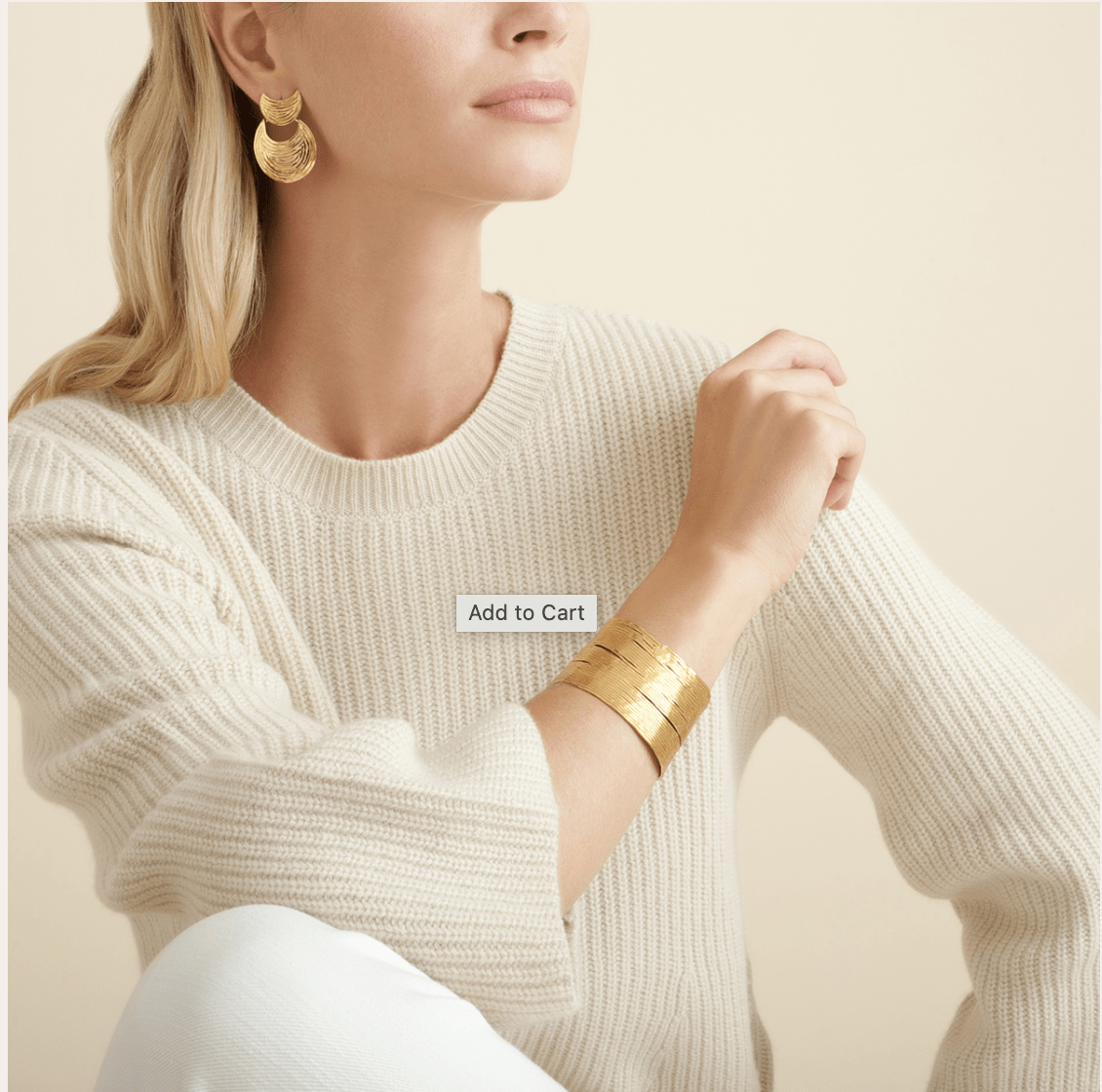 Gas Earrings Yellow Gold Luna Wave Mini Earrings