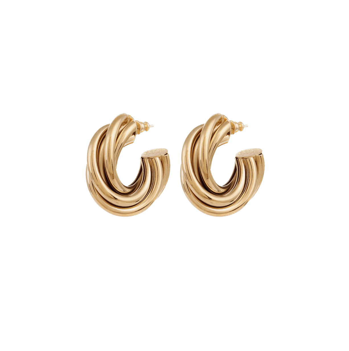 Gas Earrings Yellow Gold / Medium Gas Atik Gold Hoop Earrings