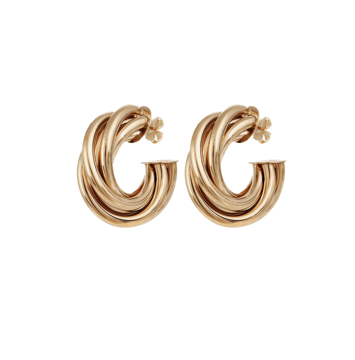 Gas Earrings Gas Atik Gold Hoop Earrings