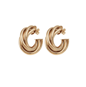 Gas Earrings Gas Atik Gold Hoop Earrings