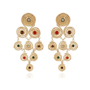 Gas Earrings Yellow Gold / Multi Gas Mistral Earrings