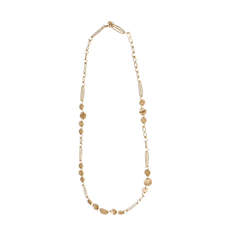 Gas Necklaces Yellow Gold Eclipse Long Necklace