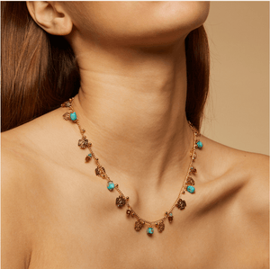Gas Necklaces Yellow Gold Gas Tangerine Eagle Necklace