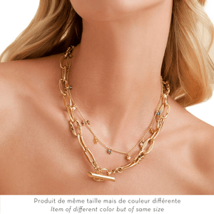 Gas Necklaces Yellow Gold Gas Tangerine Serti Necklace