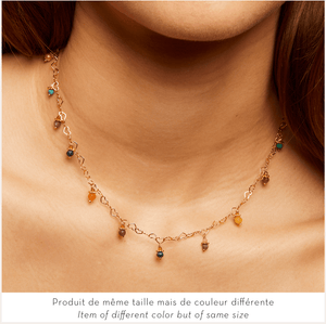 Gas Necklaces Yellow Gold Gas Tangerine Serti Necklace