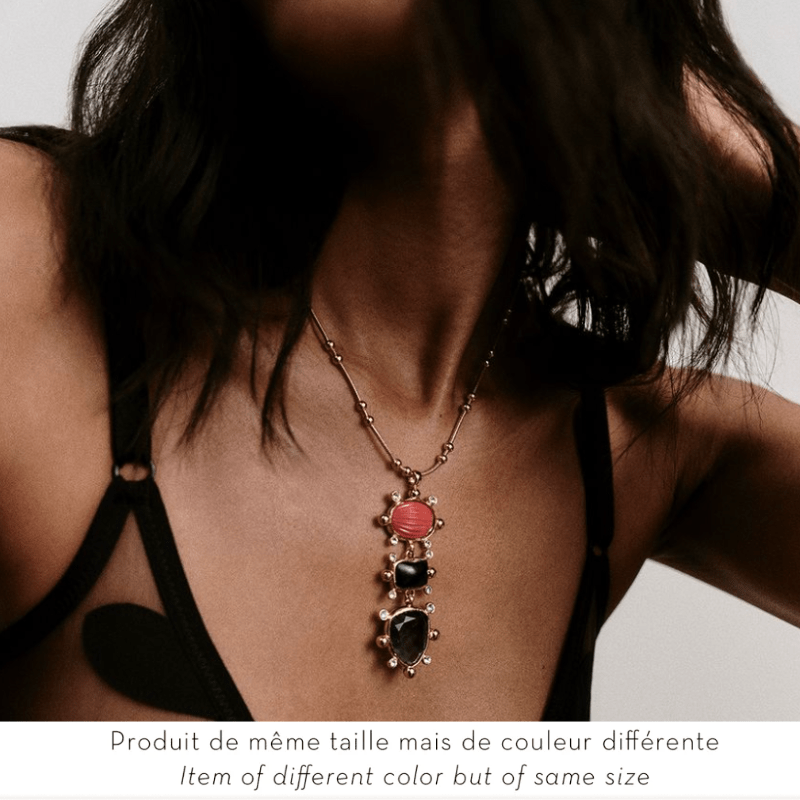Gas Necklaces Yellow Gold Tiki 3 Rows Necklace