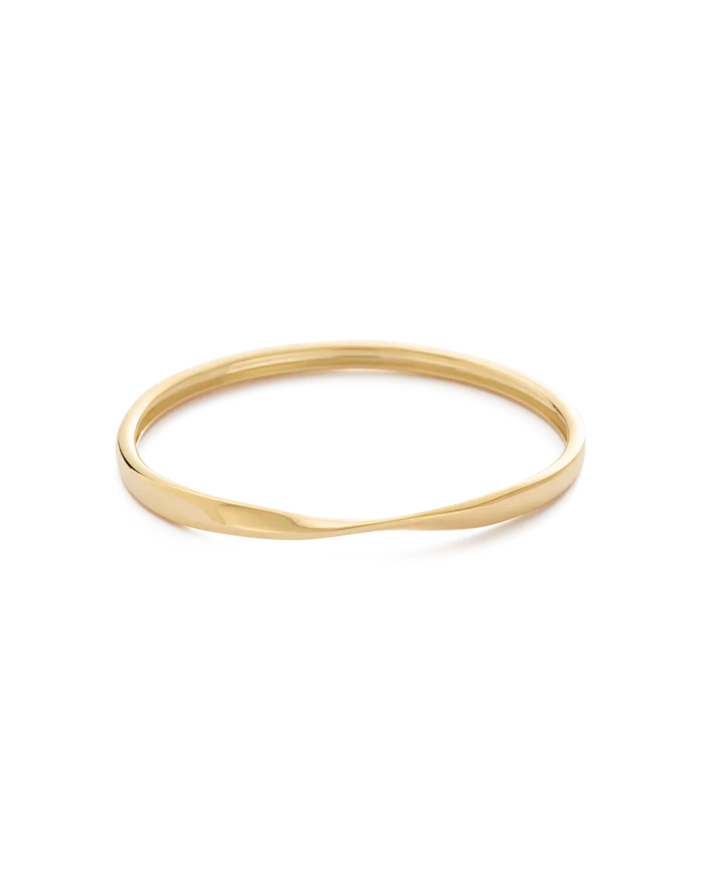 Kirstin Ash Bracelets Gold Kirstin Ash Fold Bangle – Gold Plated & Silver