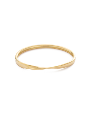 Kirstin Ash Bracelets Gold Kirstin Ash Fold Bangle – Gold Plated & Silver
