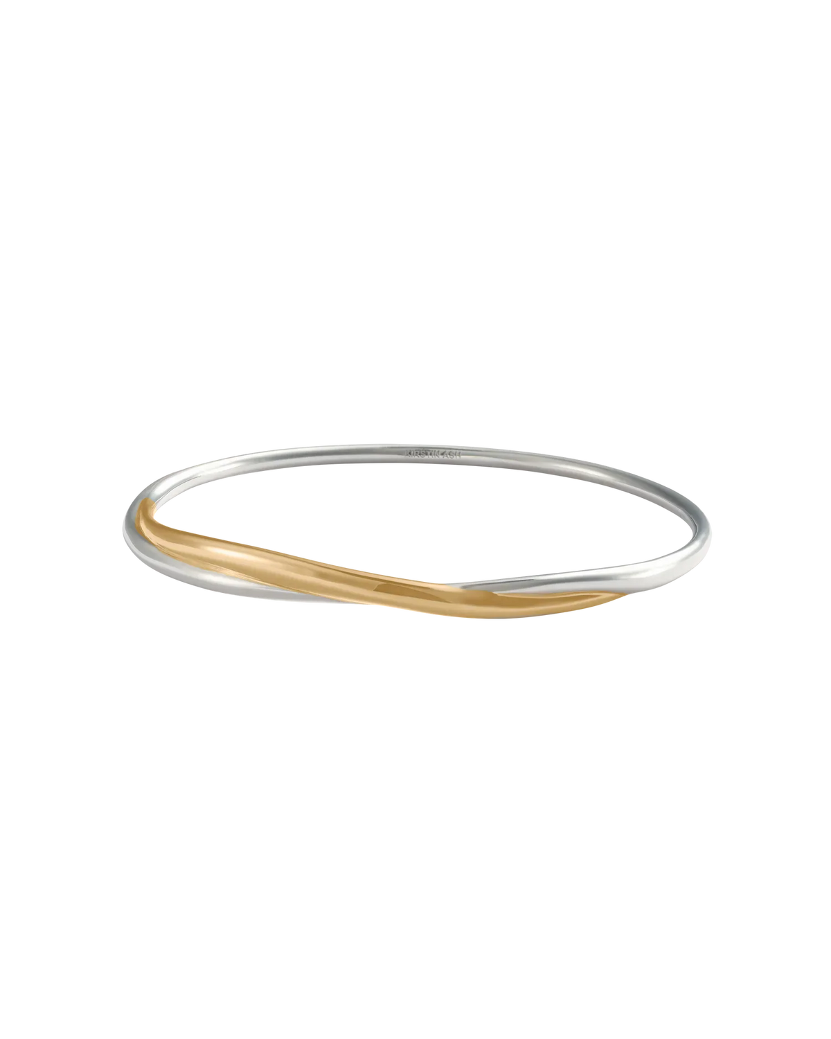 Kirstin Ash Bracelets Kirstin Ash Halcyon Bangle – 18K Gold & Rhodium Plated
