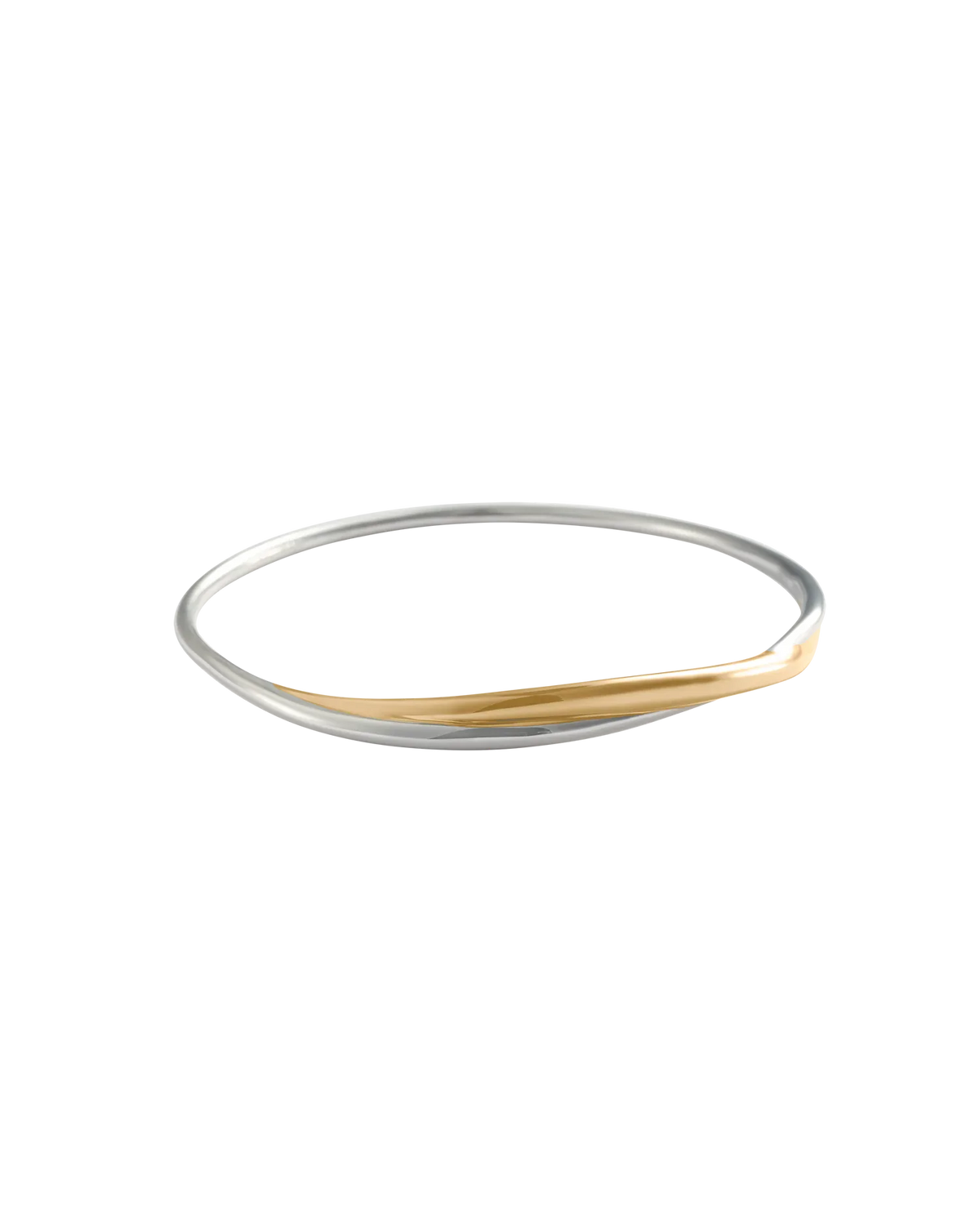 Kirstin Ash Bracelets Kirstin Ash Halcyon Bangle – 18K Gold & Rhodium Plated