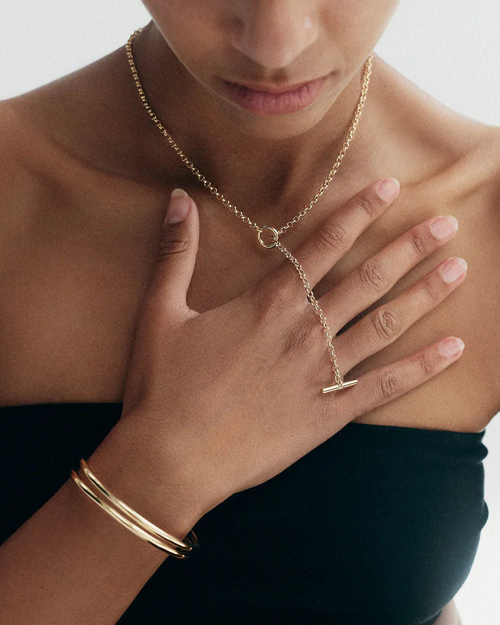 Kirstin Ash Bracelets Kirstin Ash Symphony Bangle – Sterling Silver & 18K Gold Plated