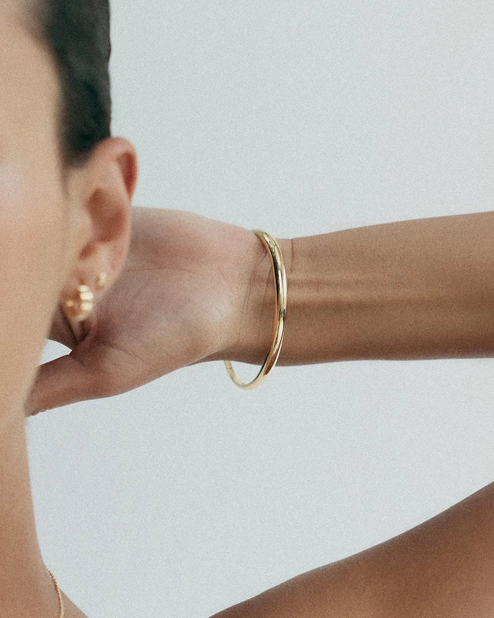 Kirstin Ash Bracelets Kirstin Ash Symphony Bangle – Sterling Silver & 18K Gold Plated