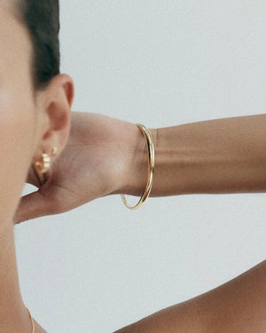 Kirstin Ash Bracelets Kirstin Ash Symphony Bangle – Sterling Silver & 18K Gold Plated