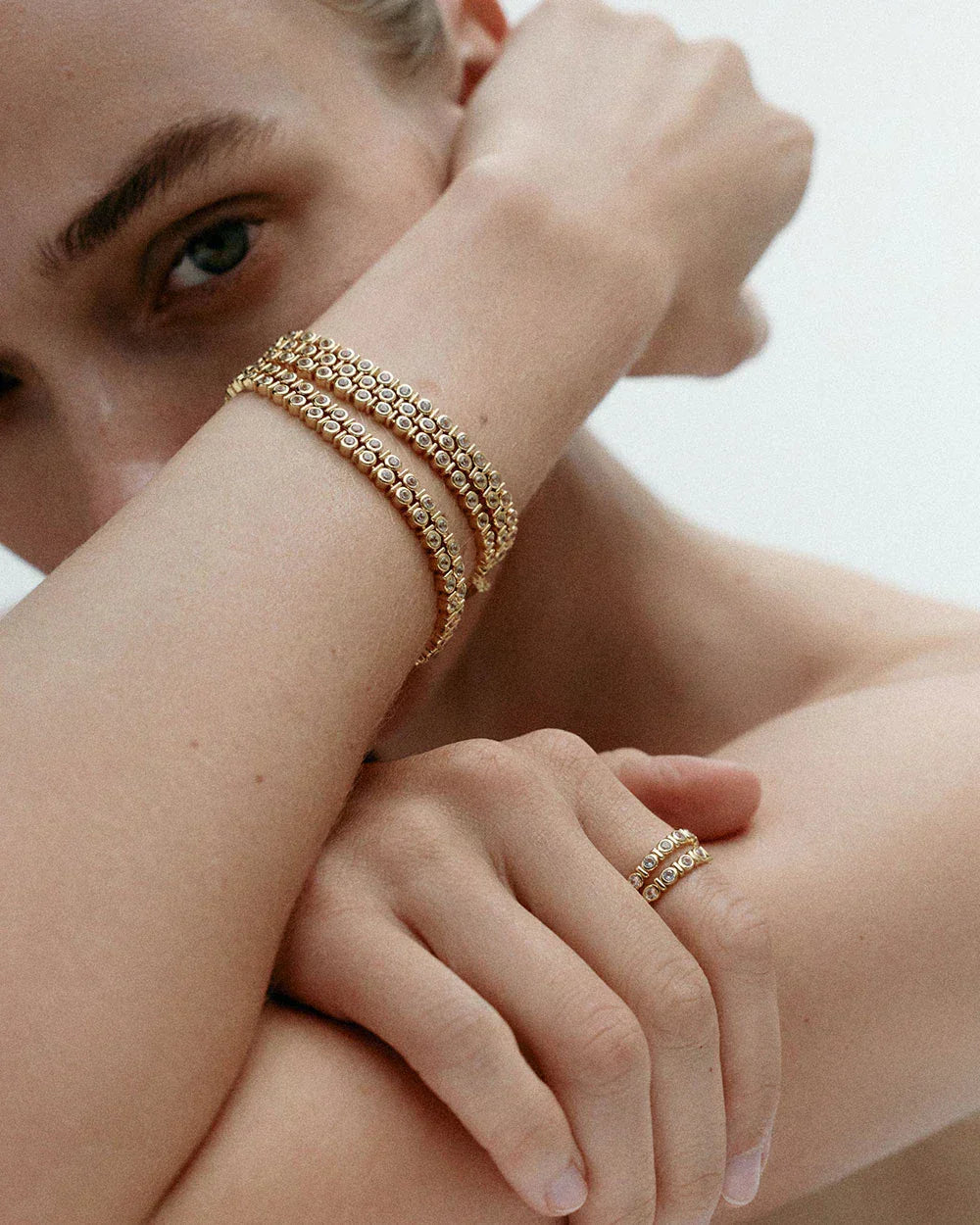 Kirstin Ash Bracelets Gold / 16 cm Kirstin Ash Vale Tennis Bracelet