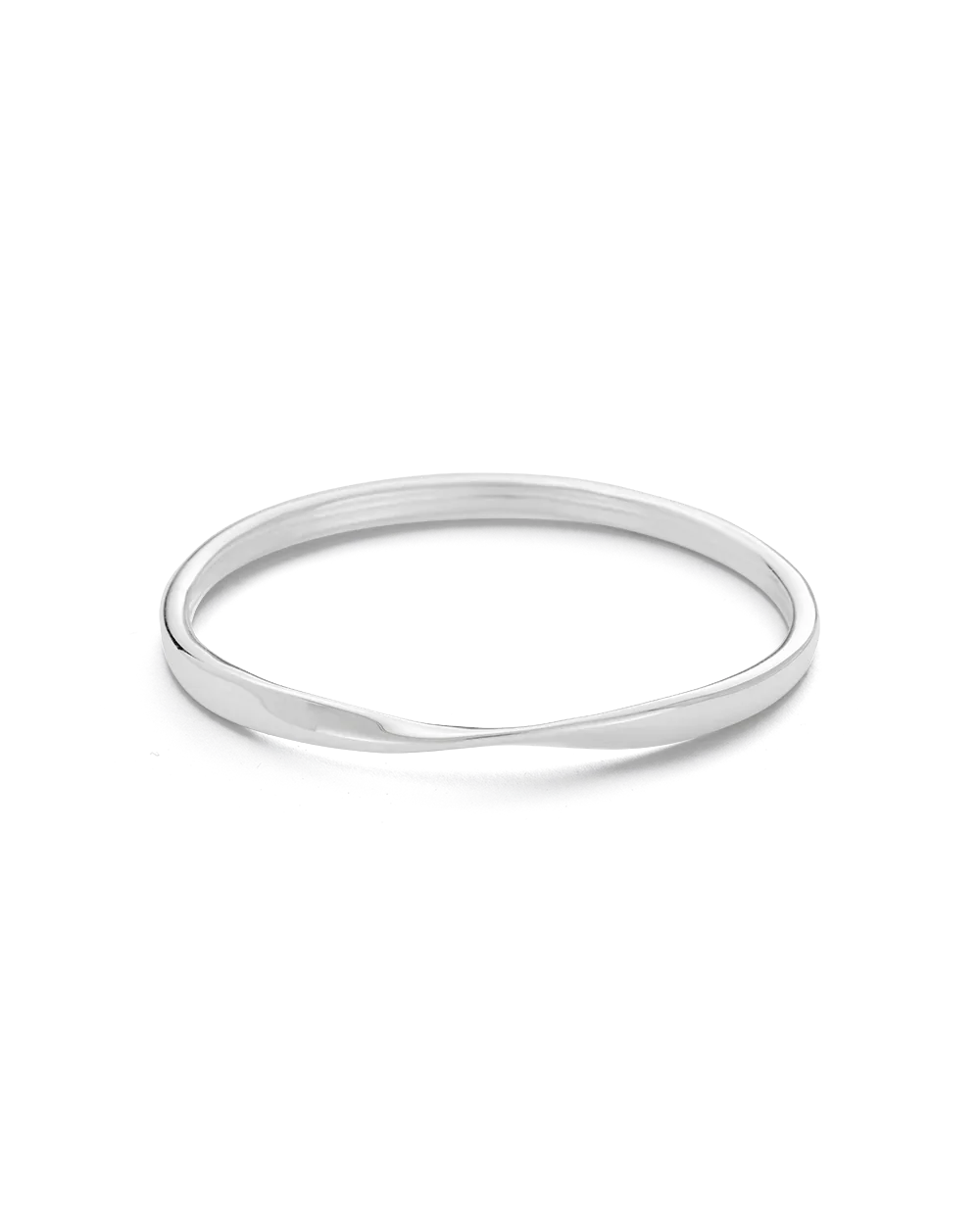 Kirstin Ash Bracelets Silver Kirstin Ash Fold Bangle – Gold Plated & Silver