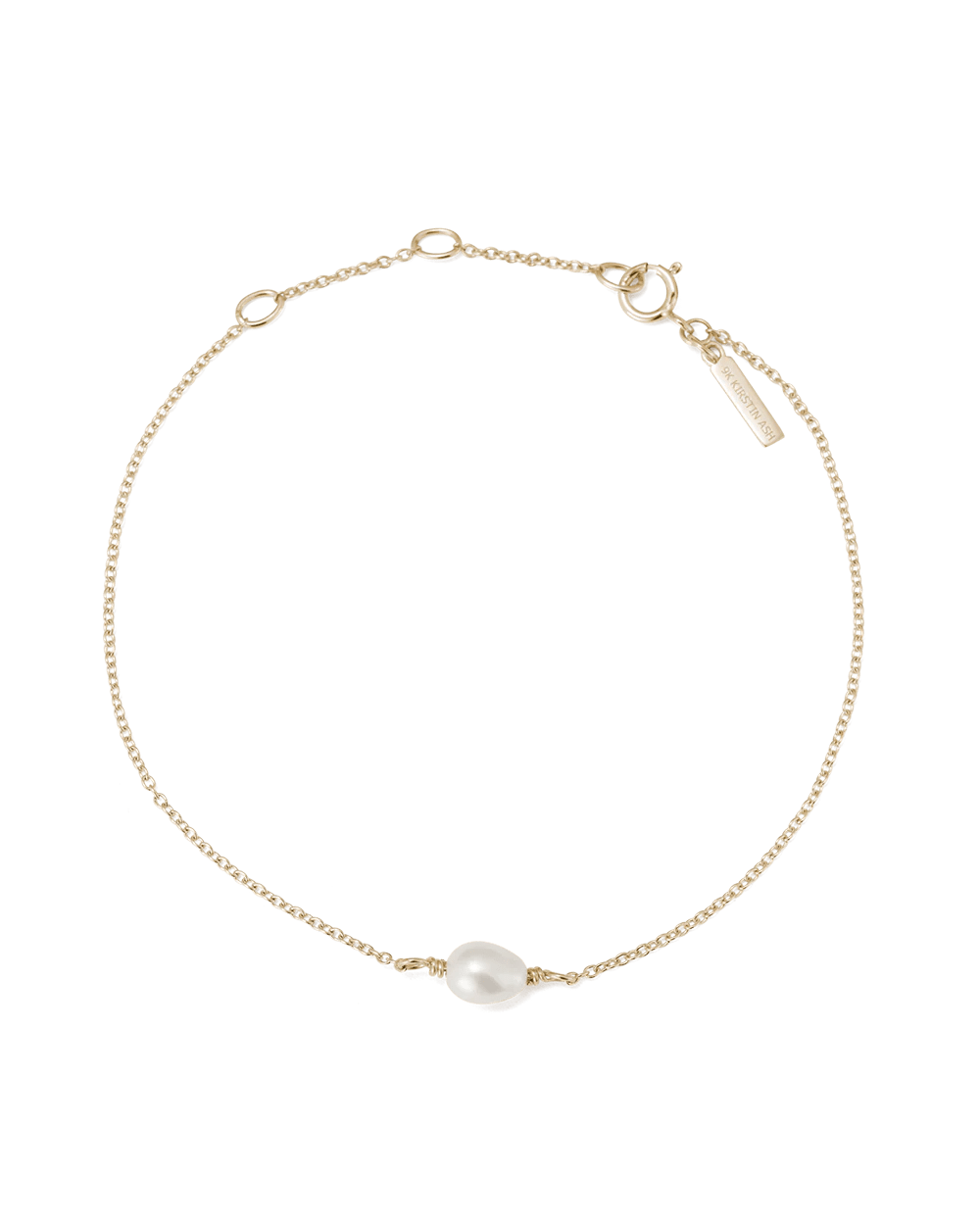 Kirstin Ash Bracelets Solid Gold Classic Pearl Bracelet