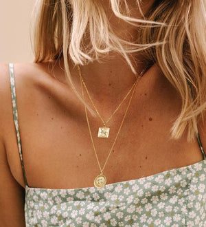 Kirstin Ash Charms Kirstin Ash True North Coin (18K Yellow Gold Vermeil)