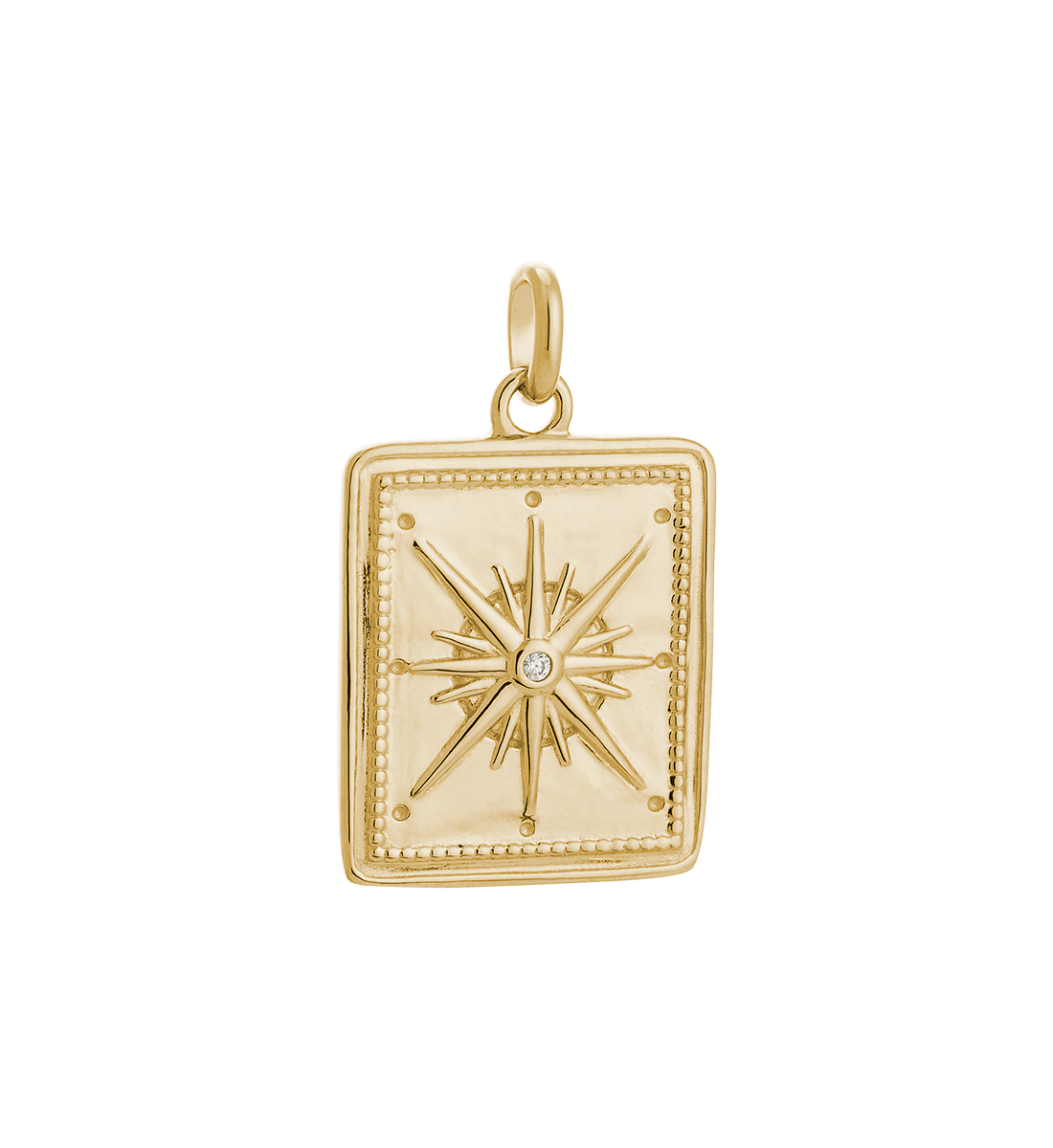 Kirstin Ash Charms Kirstin Ash True North Coin (18K Yellow Gold Vermeil)