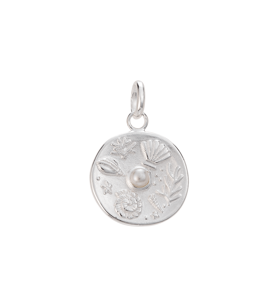 Kirstin Ash Charms Silver Kirstin Ash Tiny By The Sea Coin