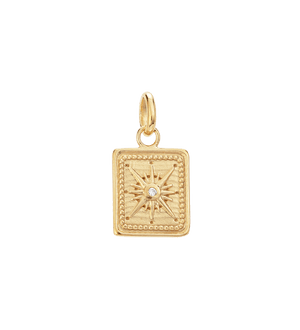 Kirstin Ash Charms Yellow Gold Kirstin Ash Tiny True North Coin