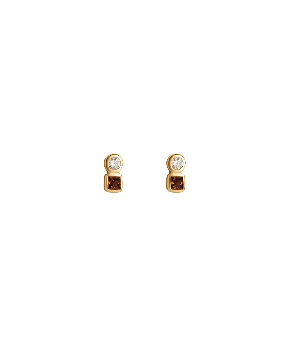 Kirstin Ash Earrings Gold Kirstin Ash Ember CZ Stud Earrings – Silver & 18K Gold Plated