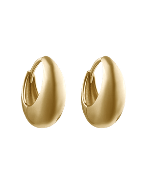 Kirstin Ash Earrings Gold Kirstin Ash Indigo Hoops Medium (18K Gold Plated & Silver)