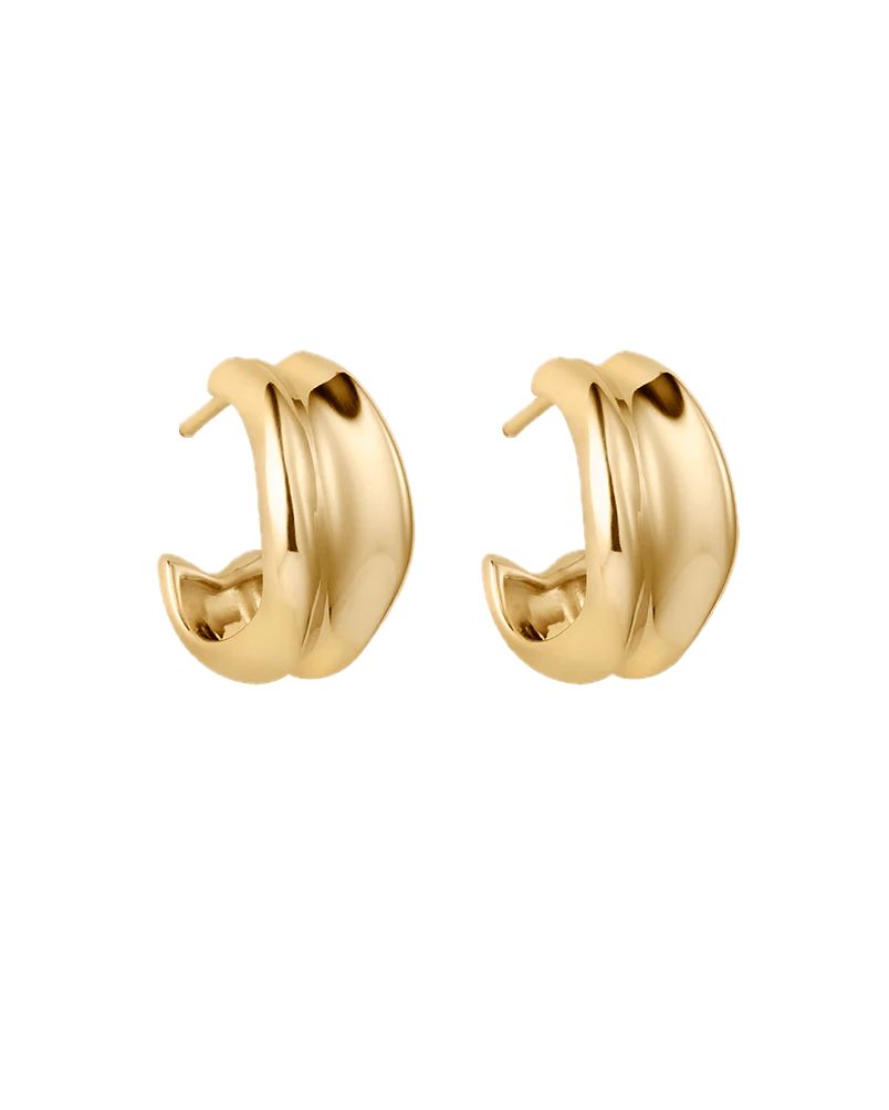 Kirstin Ash Earrings Gold Kirstin Ash Presence Hoops (18K Gold Plated & Silver)