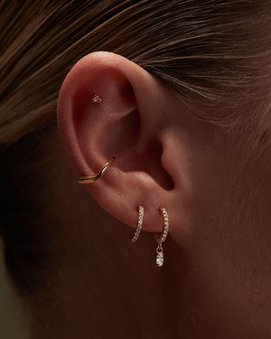 Kirstin Ash Earrings Kirstin Ash Diamond Eternity Sleepers (14K Gold)