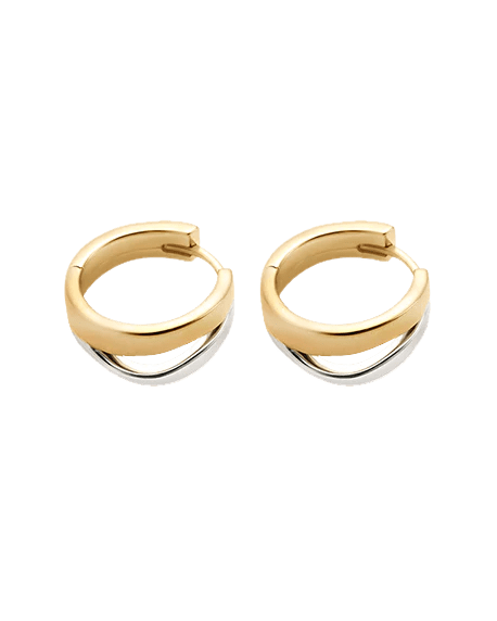 Kirstin Ash Earrings Kirstin Ash  Flux Hoops  Mixed Metal