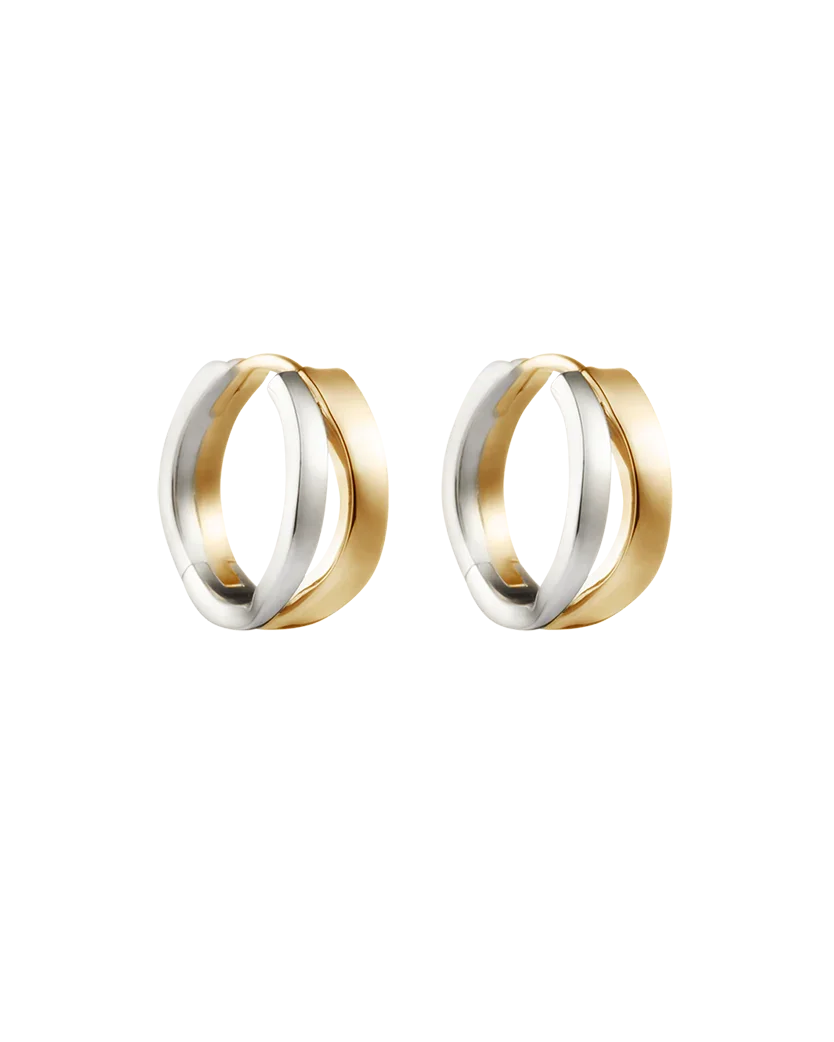 Kirstin Ash Earrings Kirstin Ash Flux Hoops (Mixed Metal)