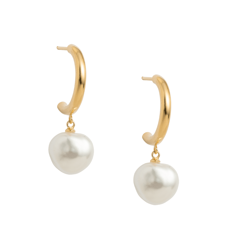 Kirstin Ash Earrings Kirstin Ash pearl hoop earrings