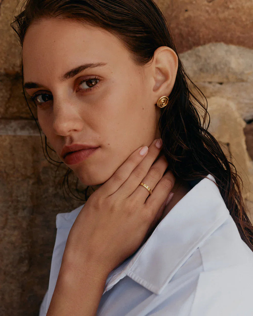 Kirstin Ash Earrings Gold Kirstin ash Tempo Oversized Studs