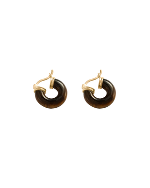 Kirstin Ash Earrings Kirstin Ash Tempo Tigers Eye Hoops
