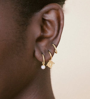 Kirstin Ash Earrings Kirstin Ash Tiny pearl hoops