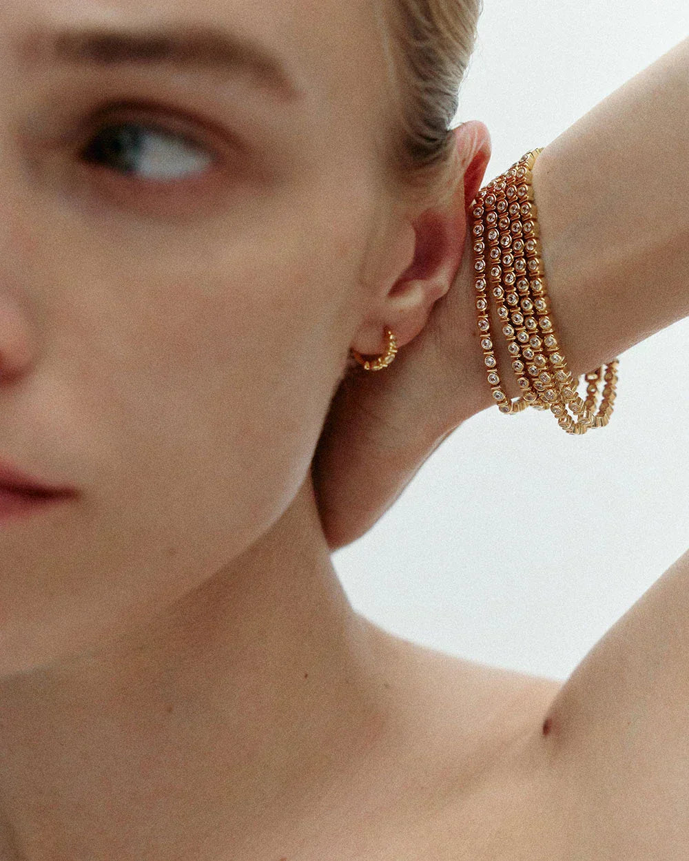 Kirstin Ash Earrings Kirstin Ash Vale Tennis Huggies