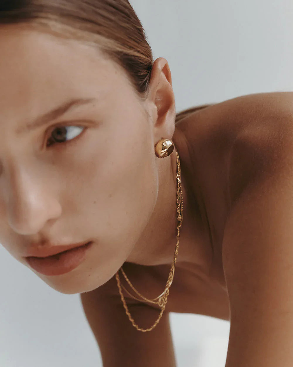 Kirstin Ash Earrings Kirstin Ash Within Motion Oversized Studs (18K Gold Plated & Silver)