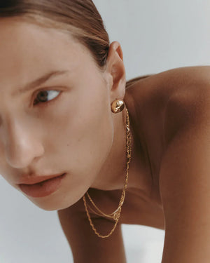 Kirstin Ash Earrings Kirstin Ash Within Motion Oversized Studs (18K Gold Plated & Silver)
