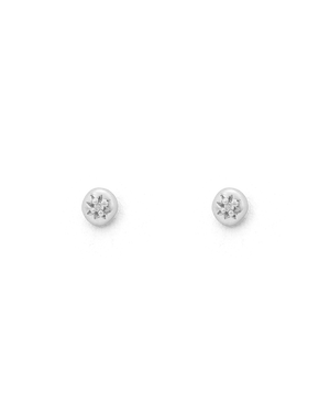 Kirstin Ash Earrings Silver Guiding Star Studs