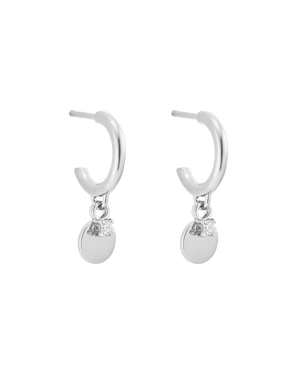 Kirstin Ash Earrings Silver Honour Hoops