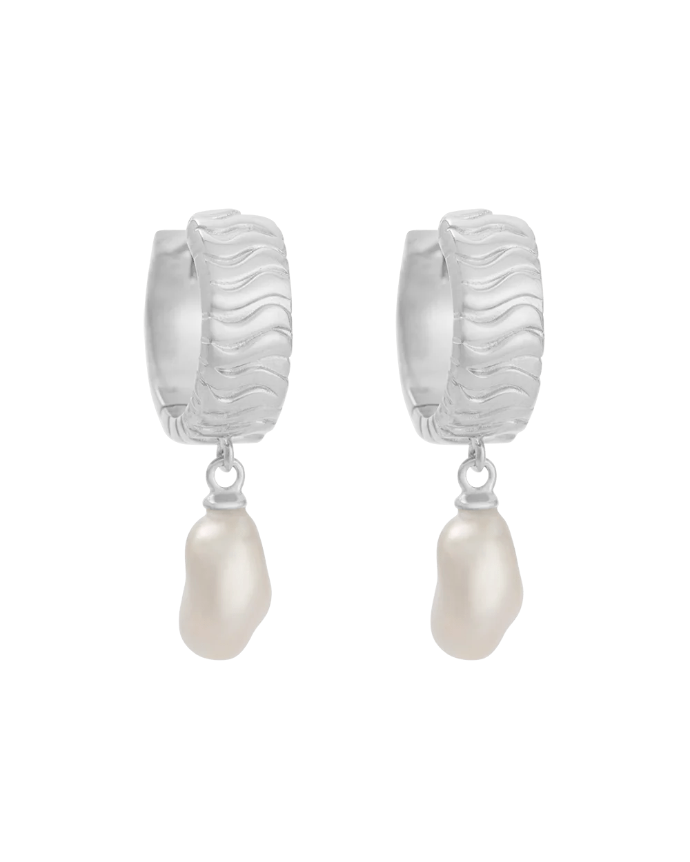 Kirstin Ash Earrings Silver Isole Pearl Earrings