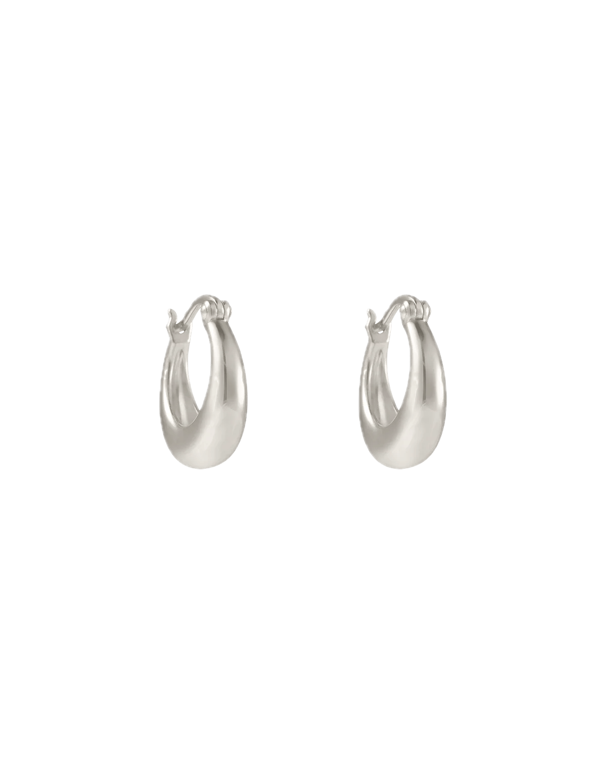 Kirstin Ash Earrings Silver Kirstin Ash Glow Hoops Small