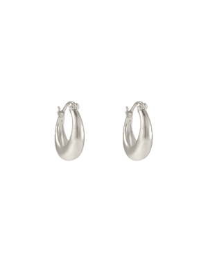 Kirstin Ash Earrings Silver Kirstin Ash Glow Hoops Small